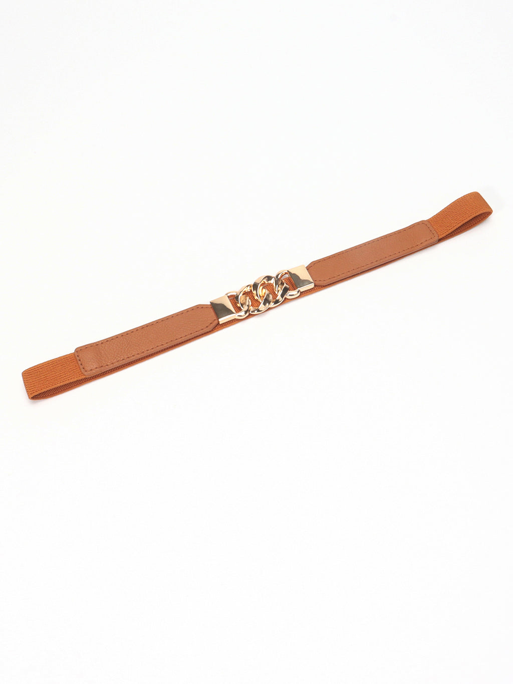 Buy Zinc Alloy Buckle Elastic PU Belt by Faz