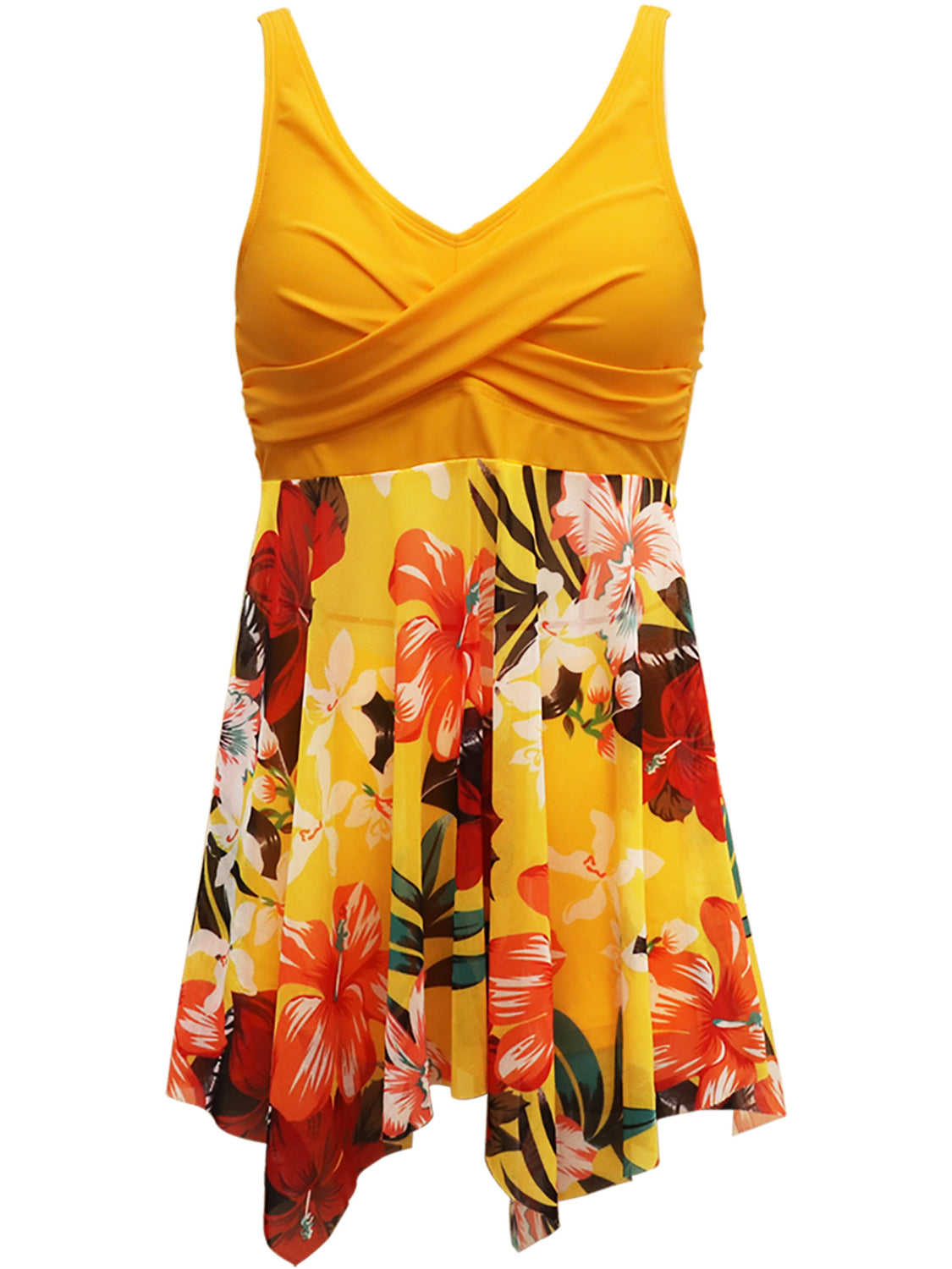 Buy Printed Wide Strap Two-Piece Swim Set by Faz