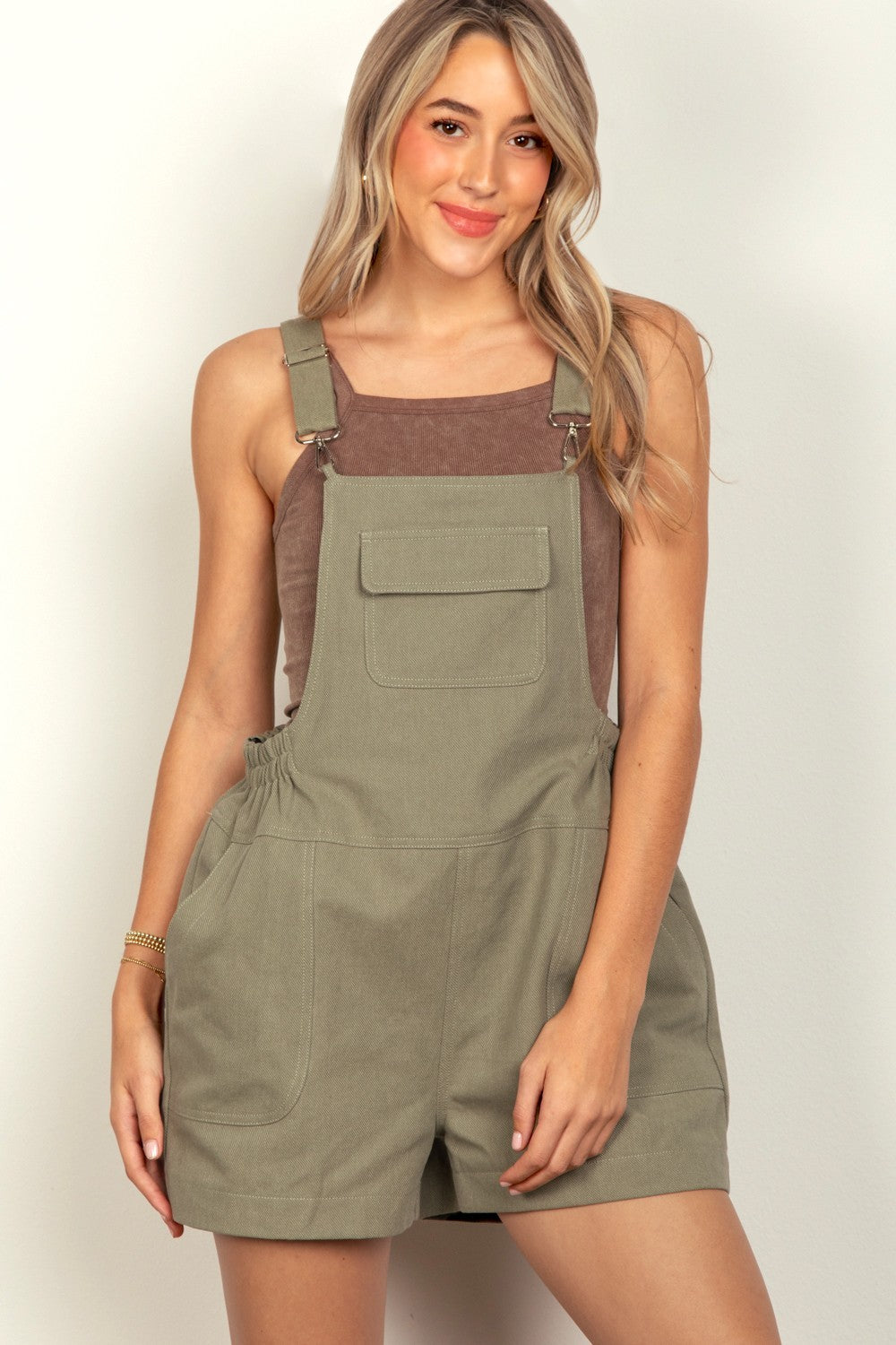 Buy Adjustable Suspender Overalls with Pockets by Faz