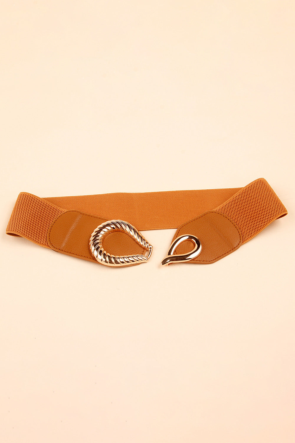 Buy Ribbed Alloy Buckle Elastic Belt by Faz