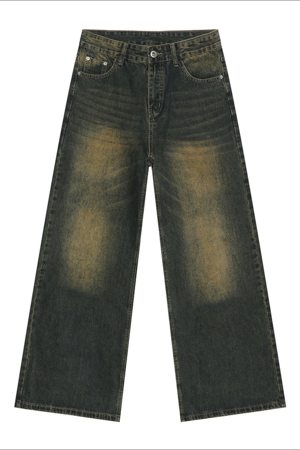 Buy Men's Cat's Whisker Wide Leg Jeans by Faz