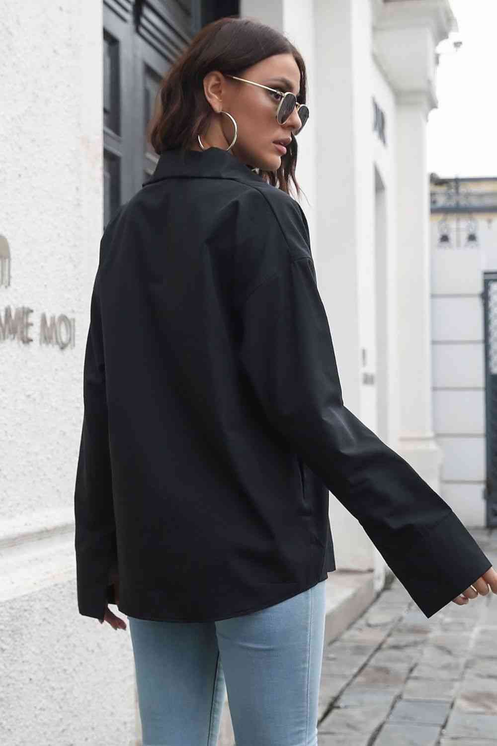 Buy Dropped Shoulder Longline Shirt by B&S