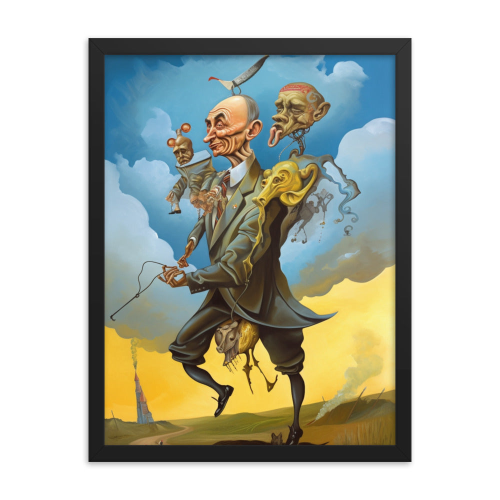 Buy Putin attacking Ukraine Framed poster Wall Art by Faz