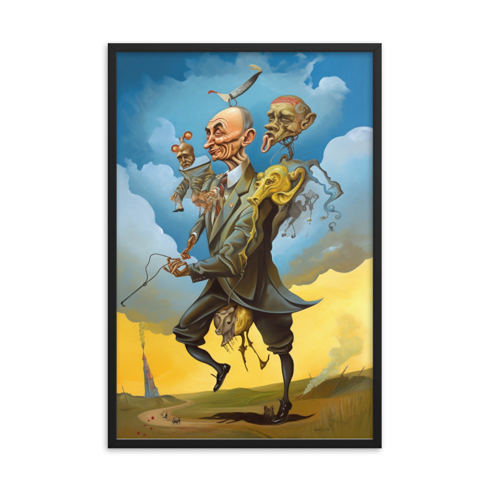 Buy Putin attacking Ukraine Framed poster Wall Art by Faz