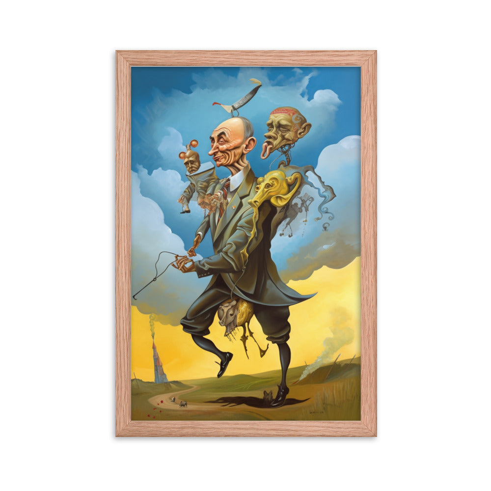 Buy Putin attacking Ukraine Framed poster Wall Art by Faz