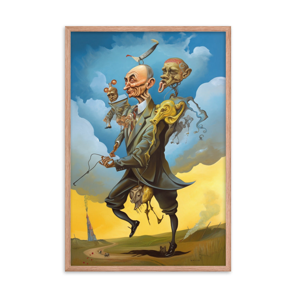 Buy Putin attacking Ukraine Framed poster Wall Art by Faz