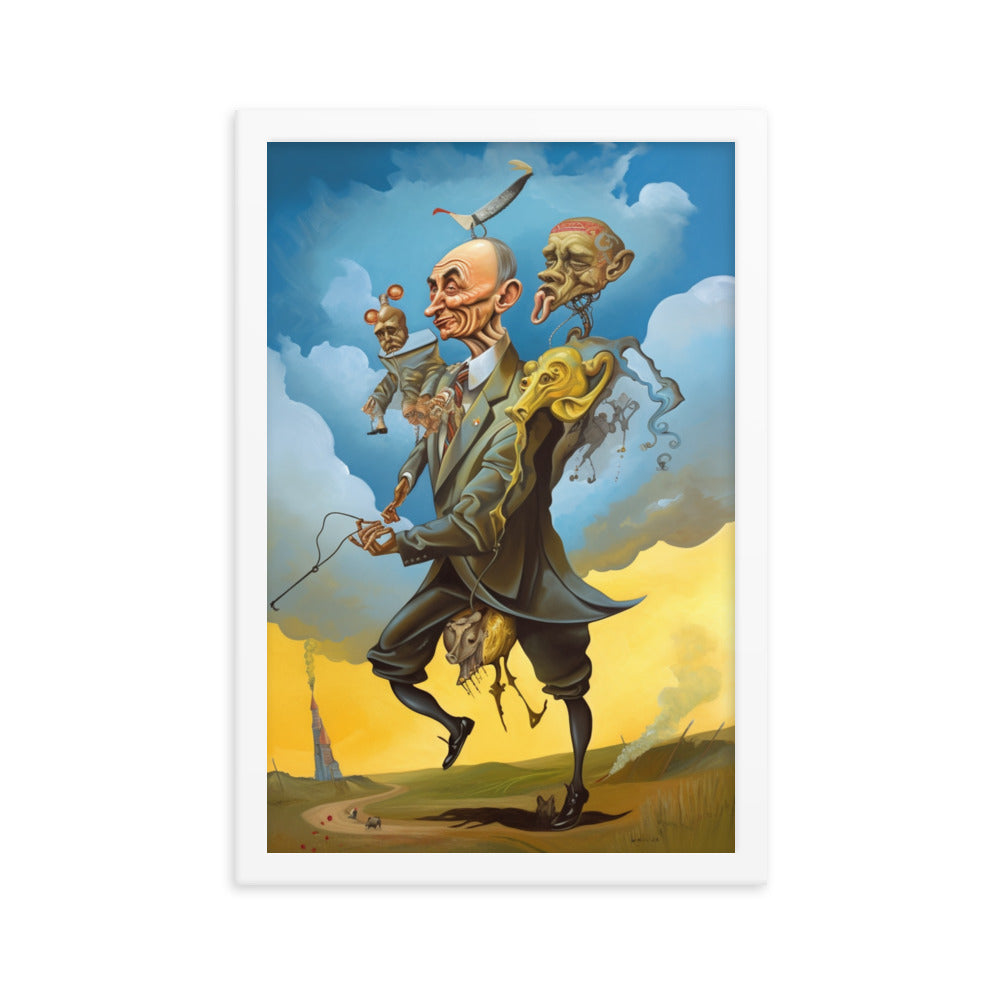 Buy Putin attacking Ukraine Framed poster Wall Art by Faz