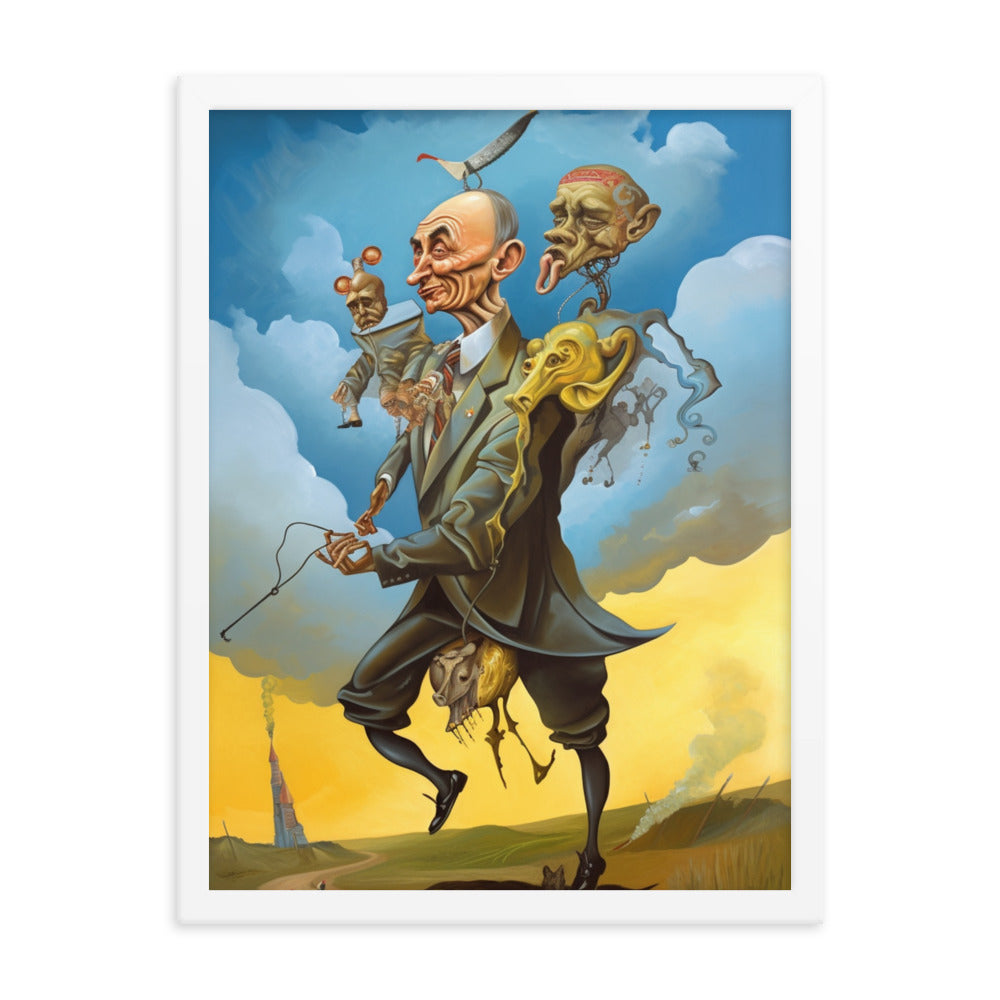 Buy Putin attacking Ukraine Framed poster Wall Art by Faz