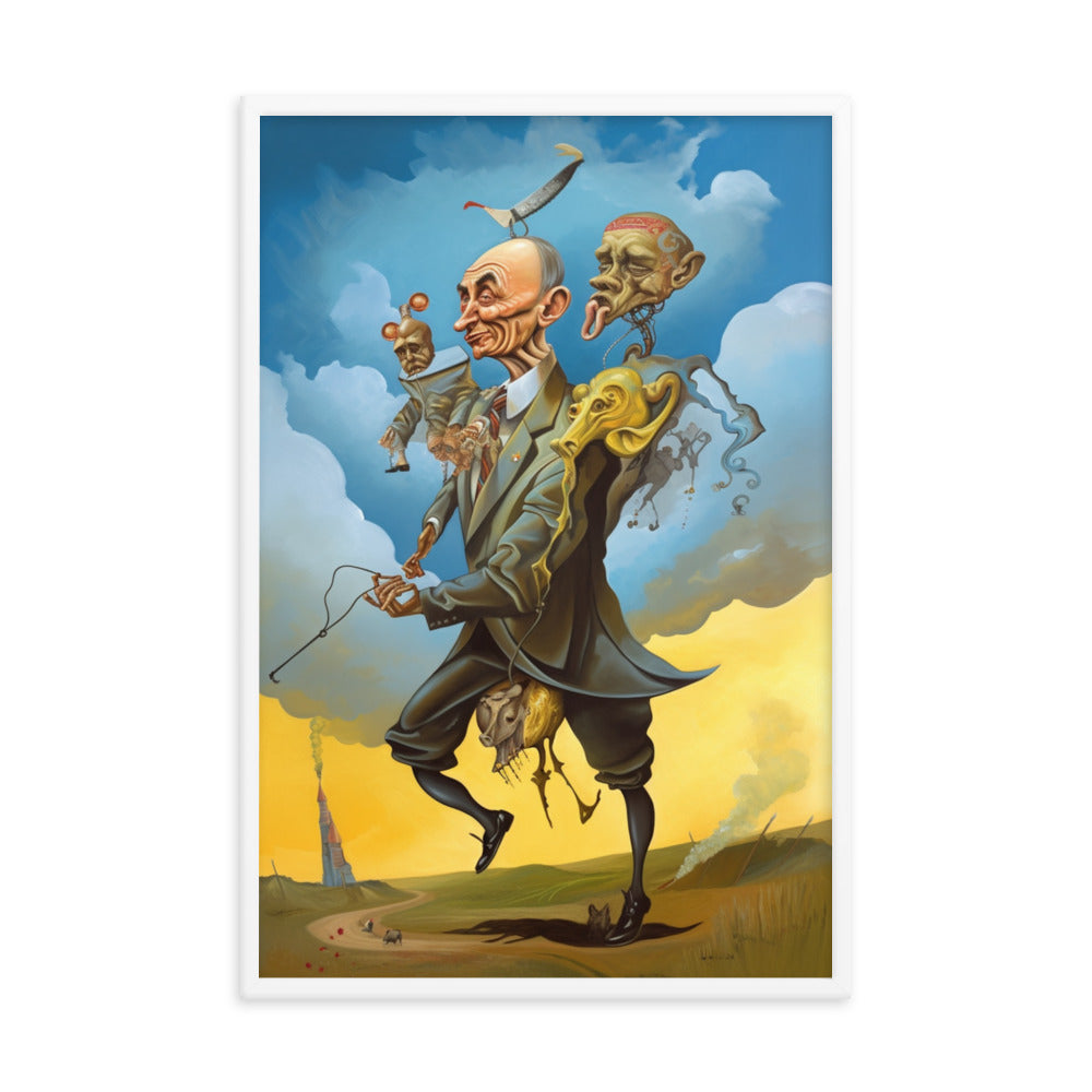 Buy Putin attacking Ukraine Framed poster Wall Art by Faz