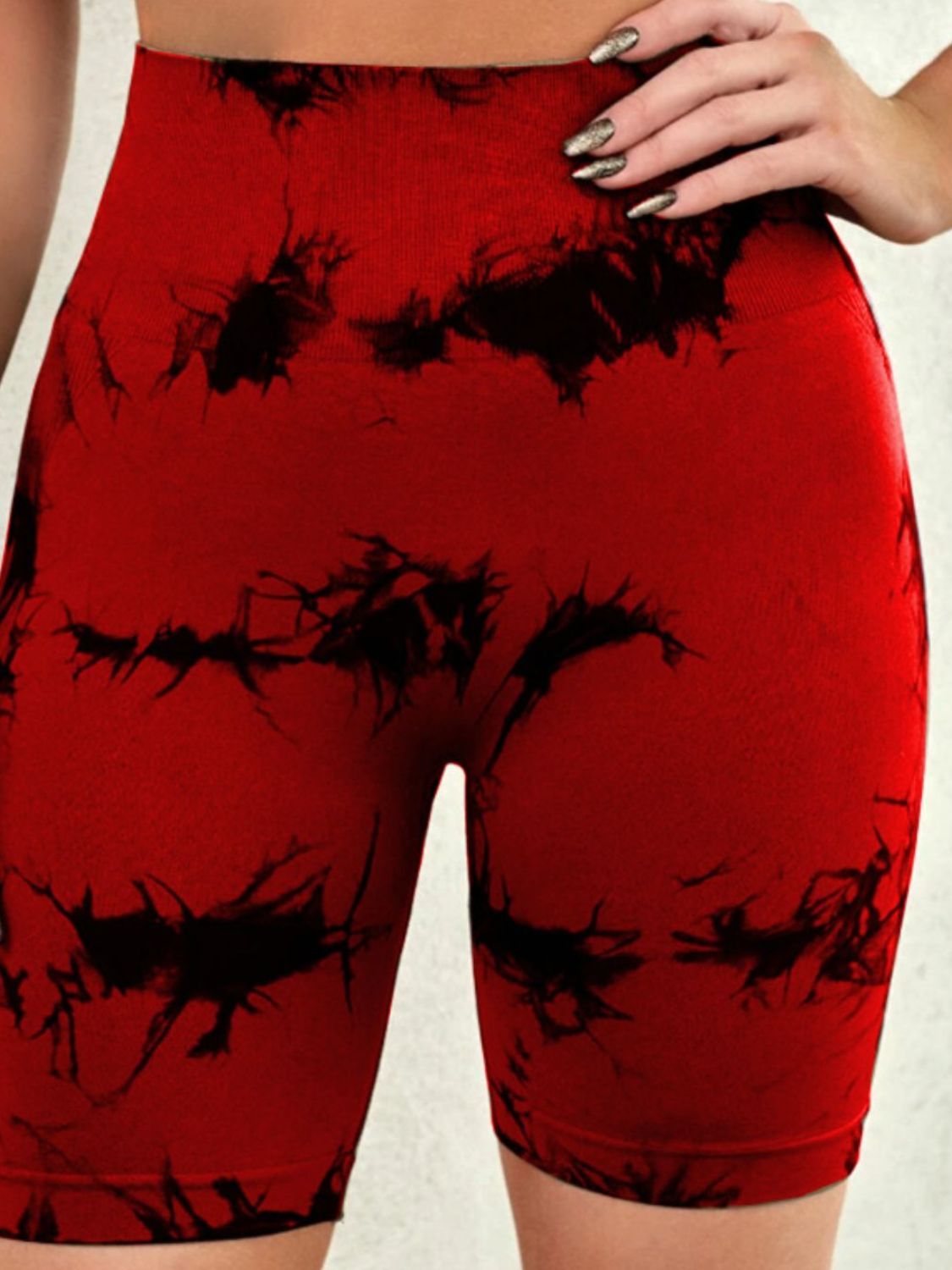 Buy Tie-Dye High Waist Active Shorts by Faz