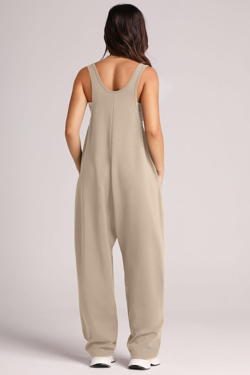 Buy V-Neck Wide Strap Overalls by Faz