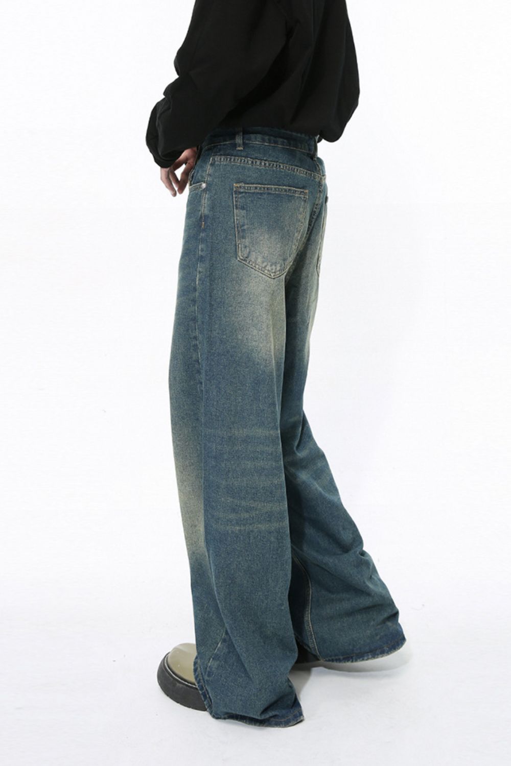Buy Men's Wide Leg Jeans with Pockets by Faz
