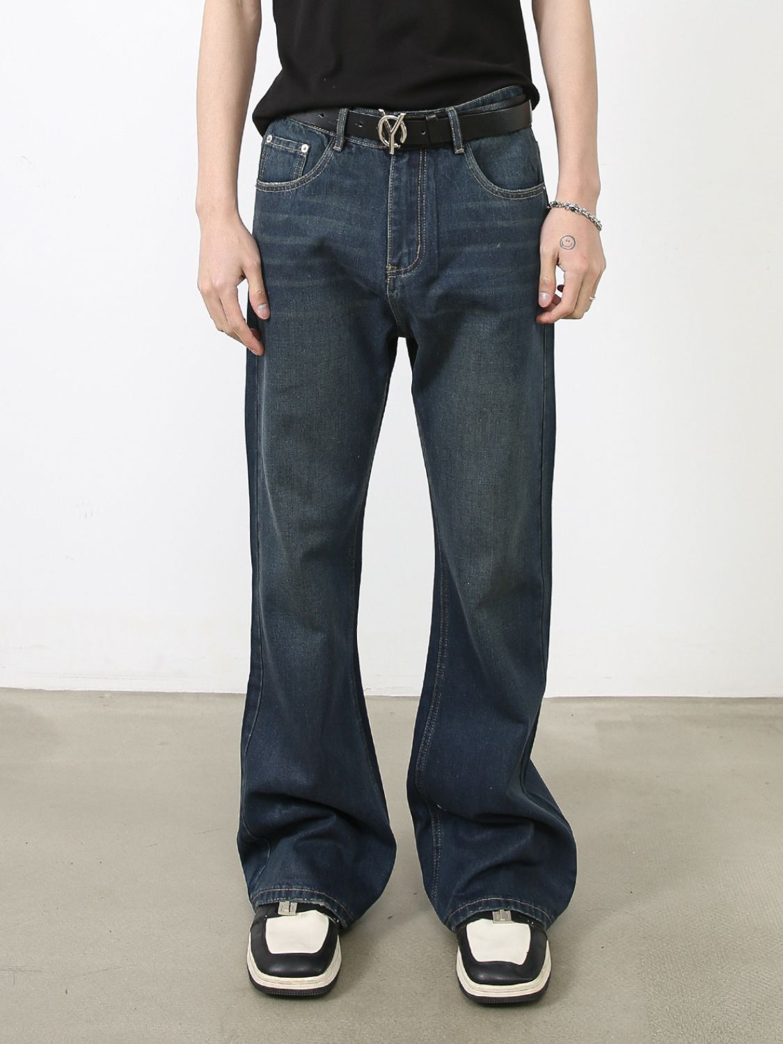Buy Men's Bootcut Jeans with Pockets by Faz