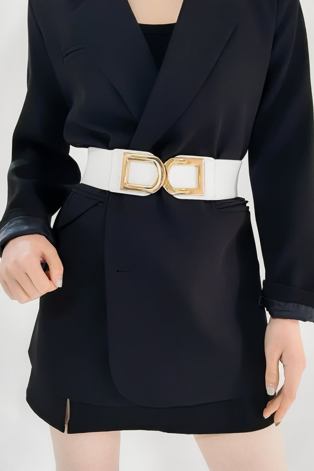 Buy Double D Buckle PU Belt by Faz