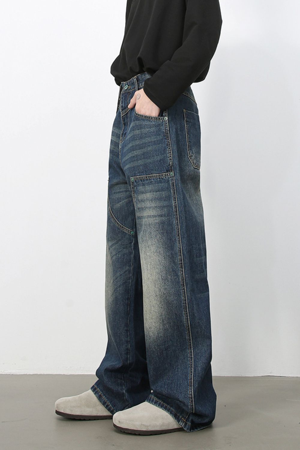Buy Men's Wide Leg Jeans by Faz