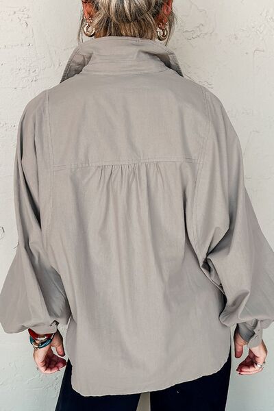 Buy Button Down Collared Neck Long Sleeve Shirt by SYNZ