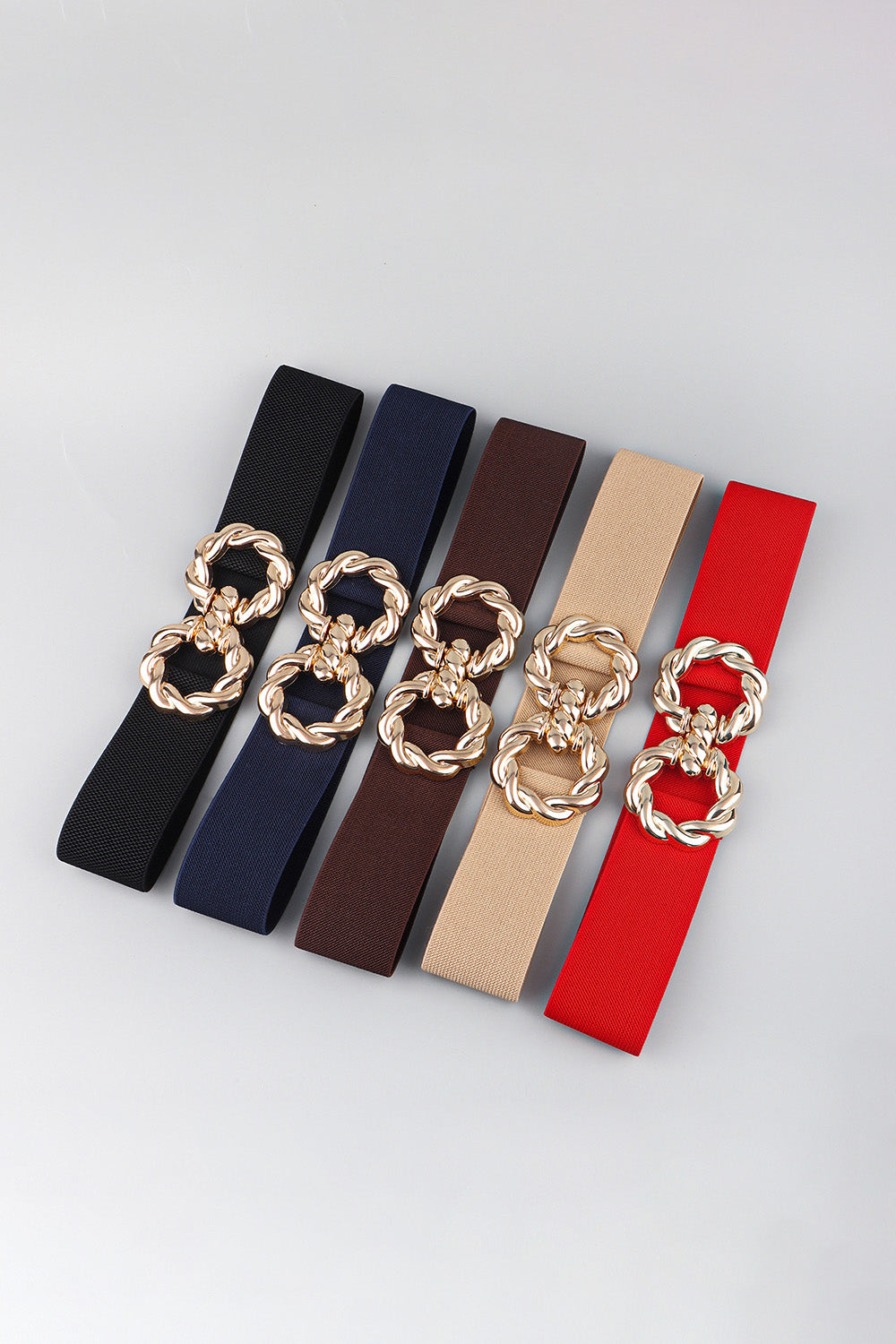 Buy Zinc Alloy Buckle Elastic Belt by Faz