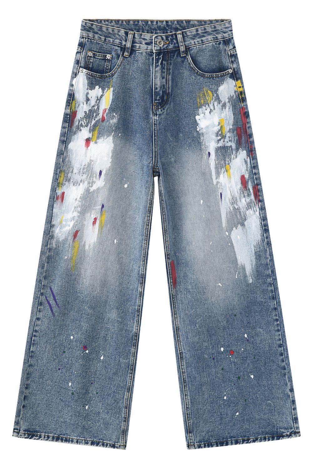 Buy Painting Jeans with Pockets by Faz