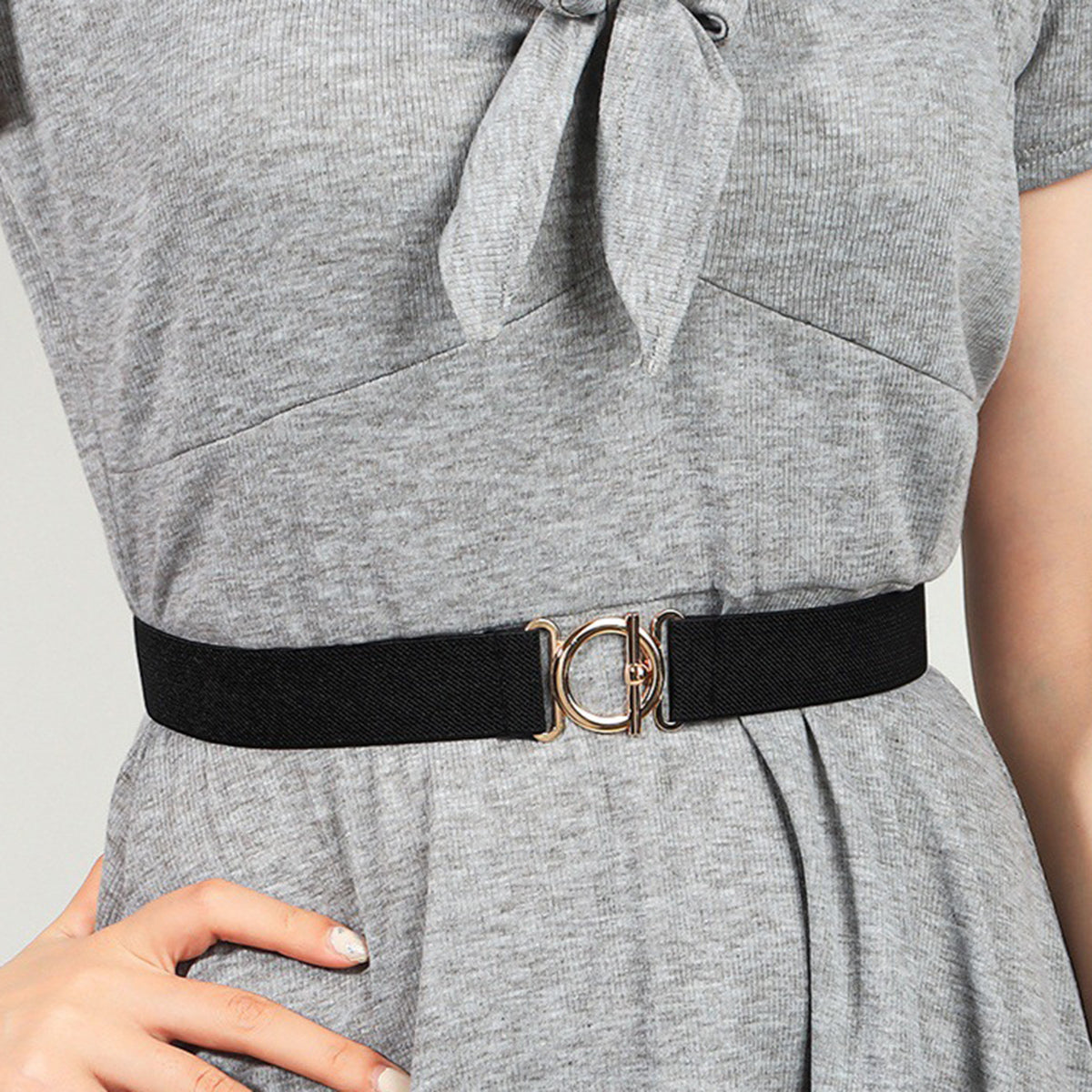 Buy Toggle Clasp Elastic Belt by Faz
