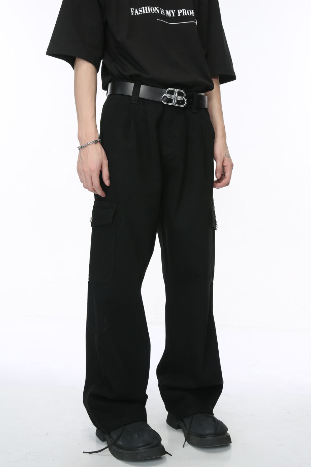 Buy Wide Leg Jeans with Pockets by Faz