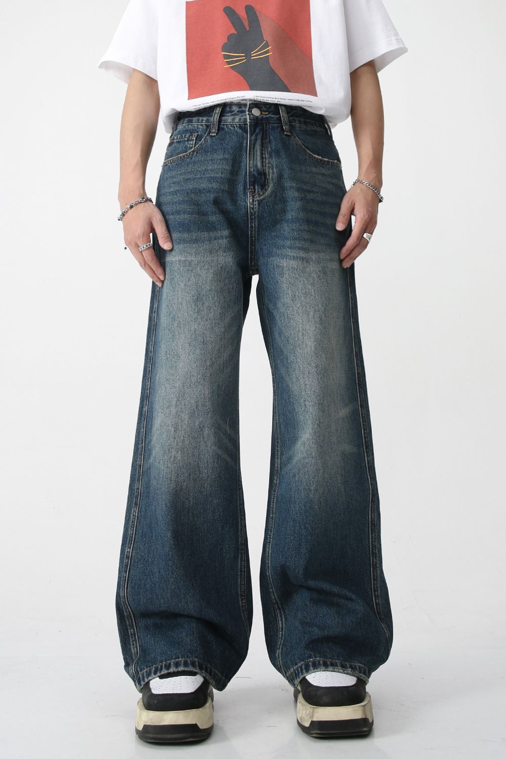 Buy Bootcut Jeans with Pockets by Faz