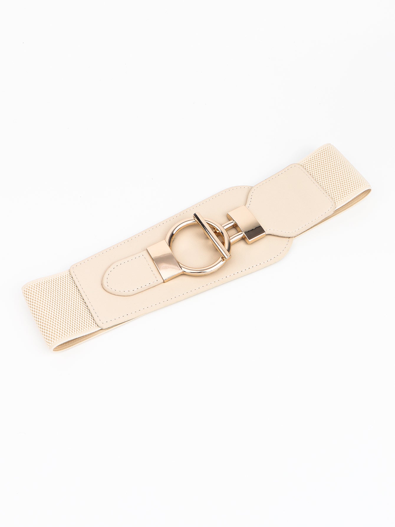 Buy PU Elastic Wide Belt with Alloy Buckle by Faz