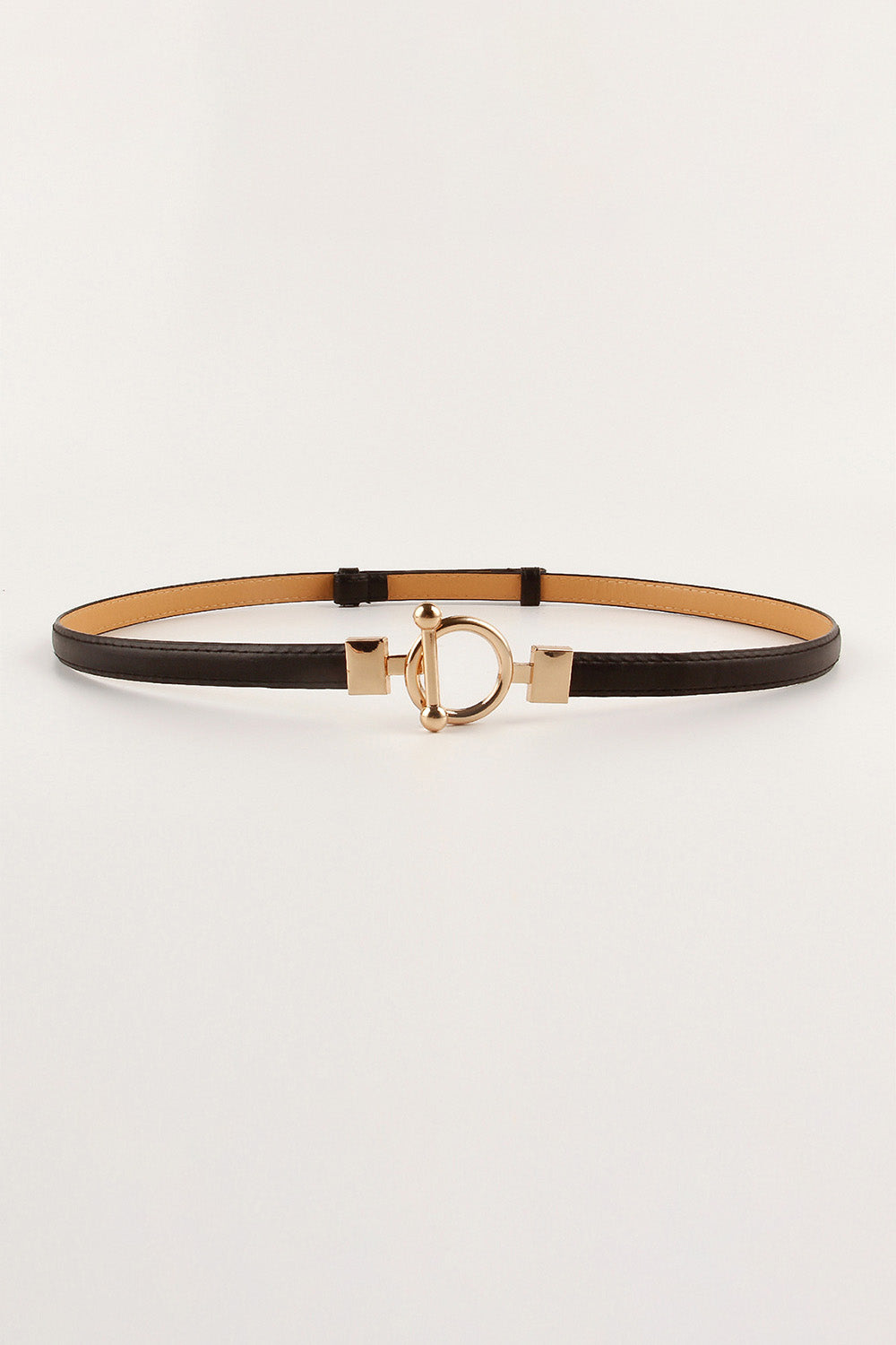 Buy Toggle Buckle Skinny PU Belt by Faz