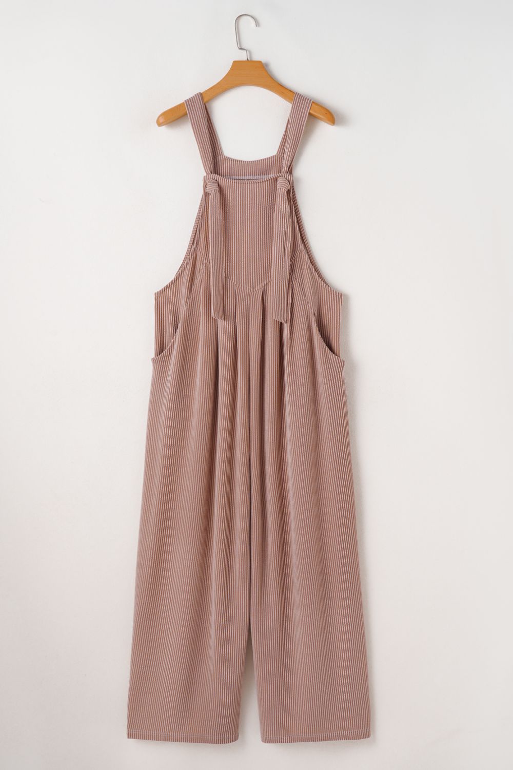 Buy Corded Adjustable Straps Wide Leg Loose Overalls by Faz