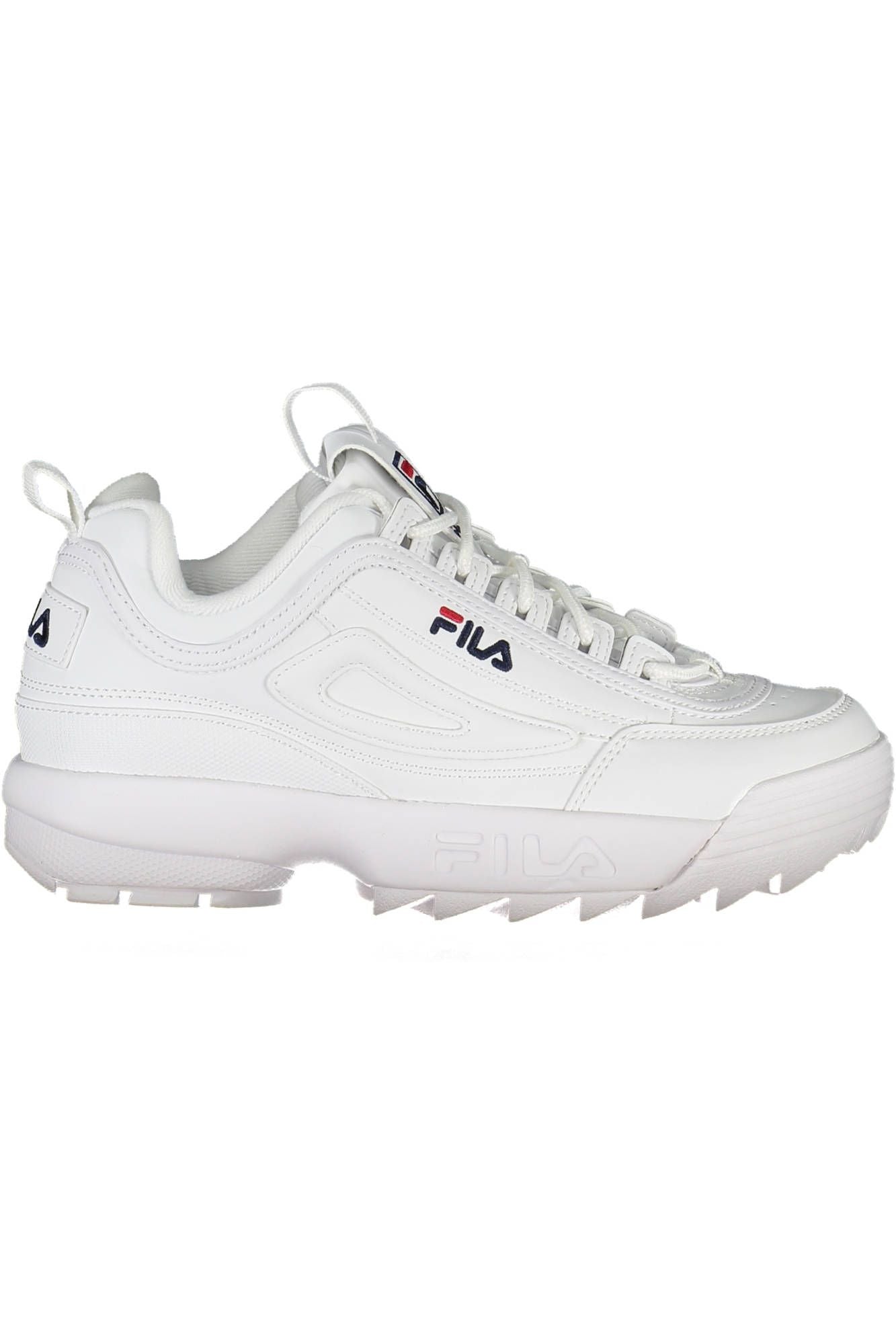 Sleek White Sports Sneakers with Embroidered Accents