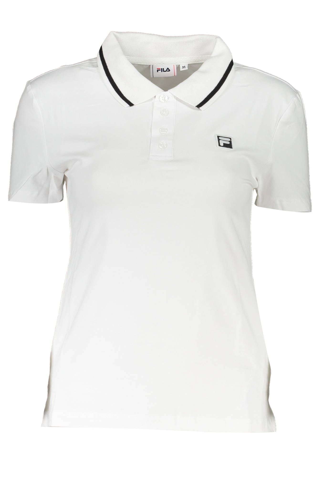 Chic White Polo with Contrasting Accents