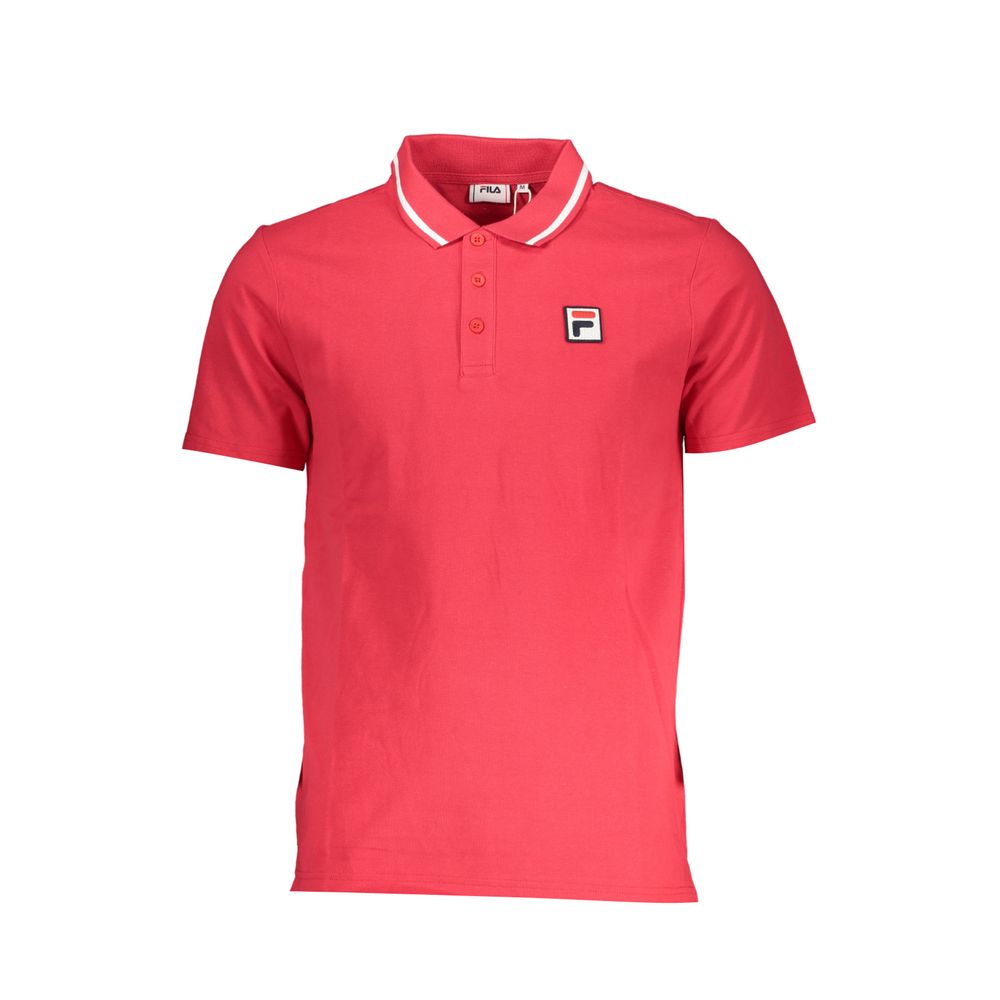 Elegant Pink Polo with Classic Detailing