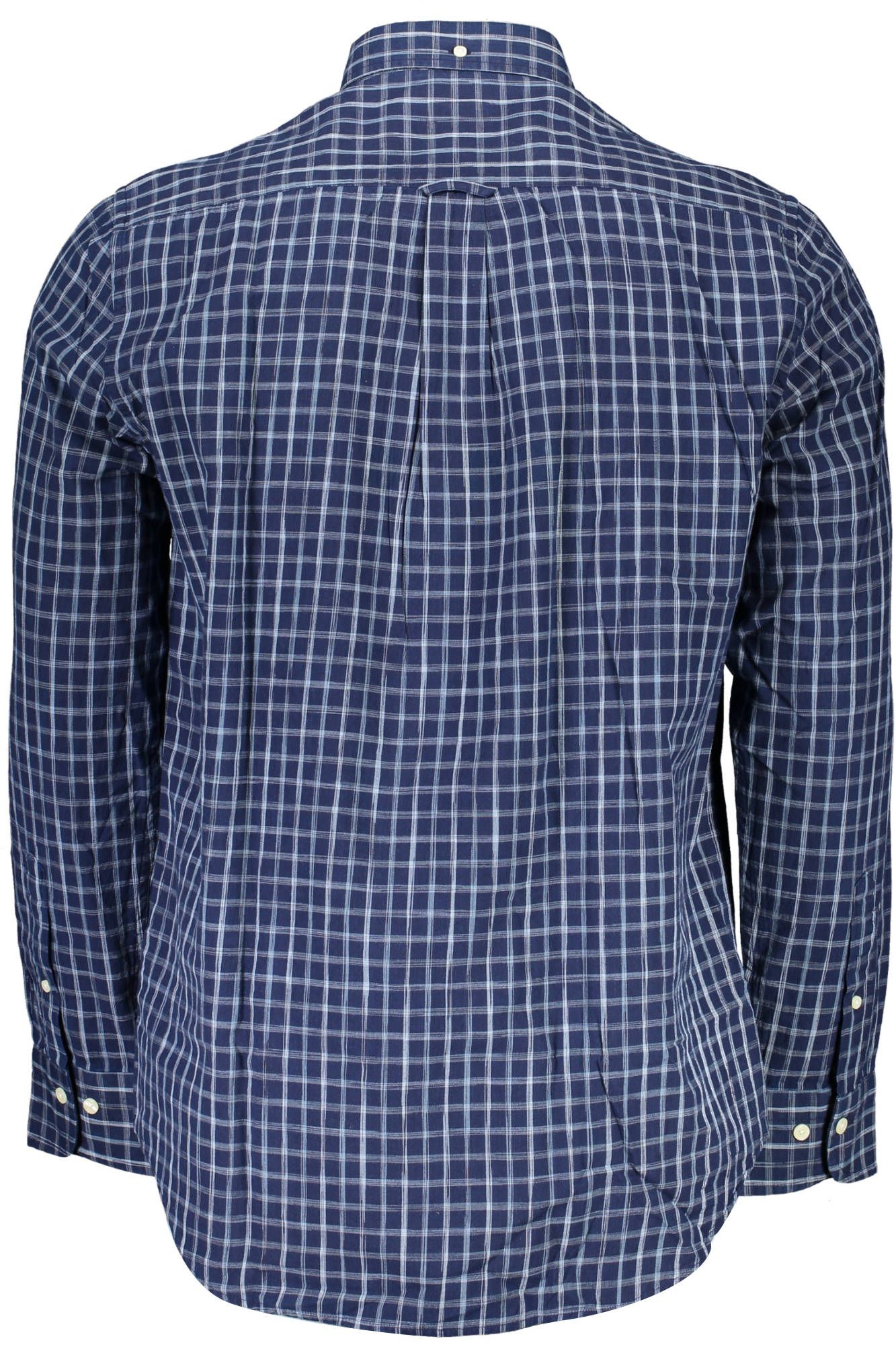 Elegant Blue Organic Cotton Shirt for Men