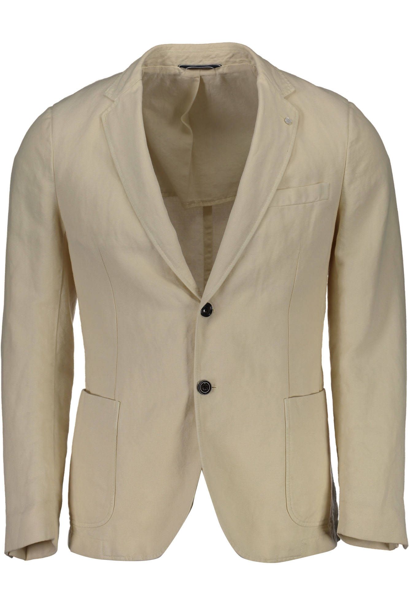 Elegant Beige Long Sleeve Classic Jacket