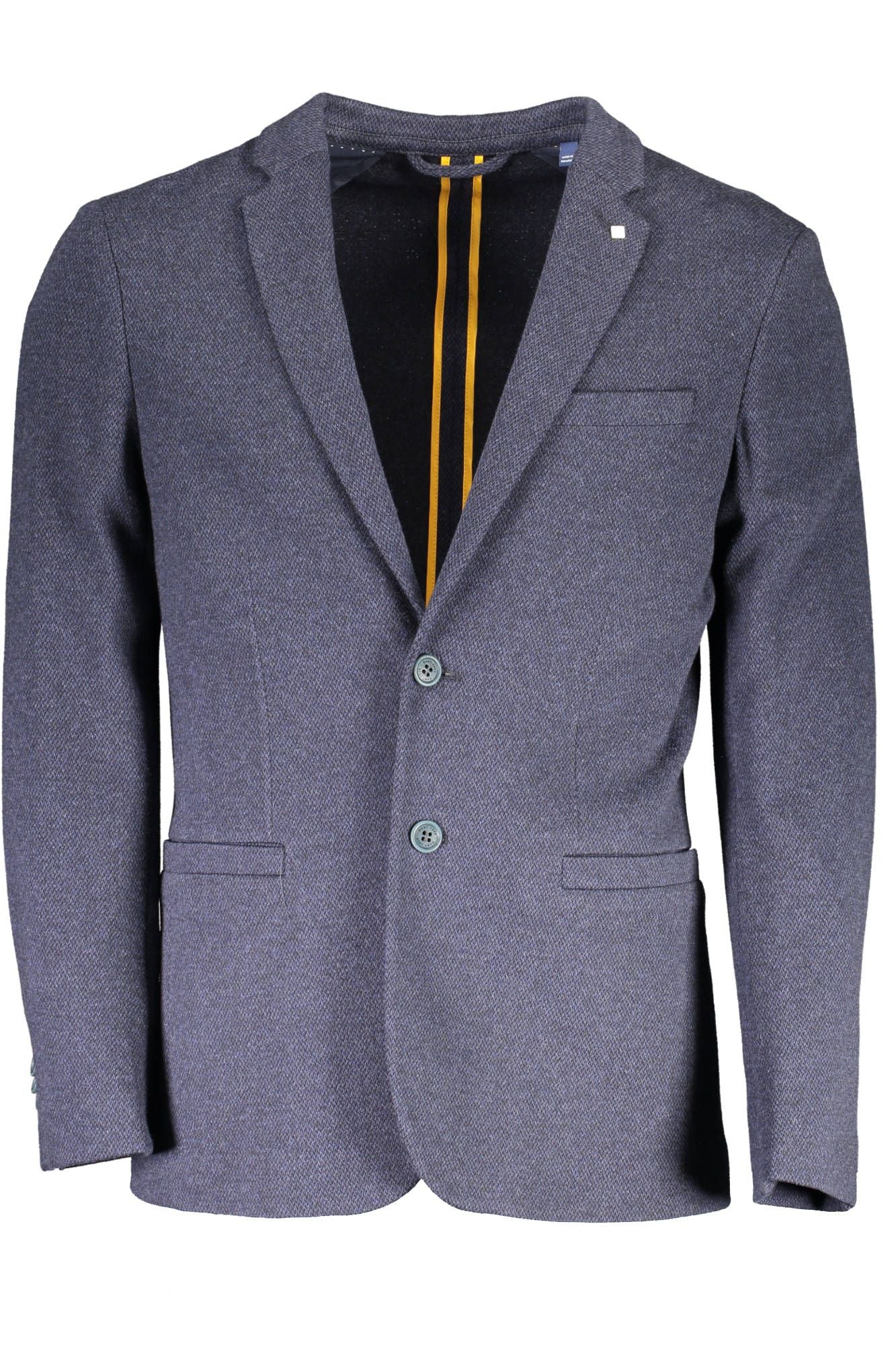 Elegant Blue Classic Long Sleeve Jacket