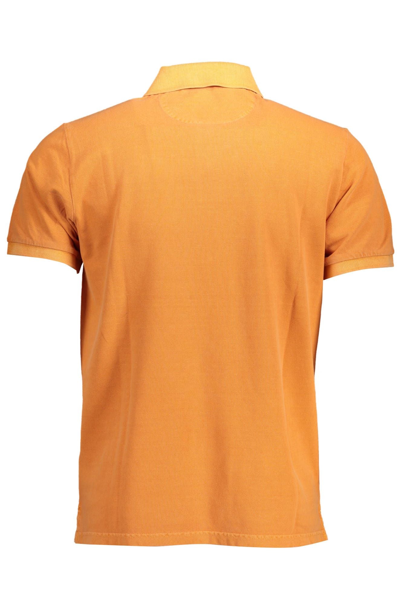 Elegant Short-Sleeved Orange Polo Shirt
