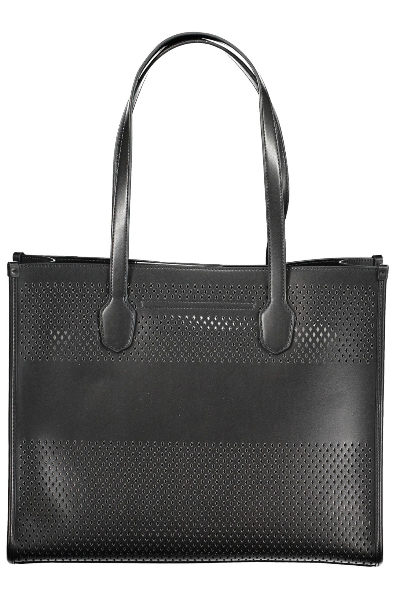 Chic Black Convertible Shoulder Bag with Pochette