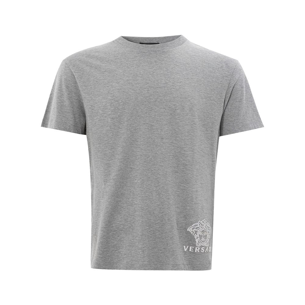 Elegant Gray Cotton T-Shirt