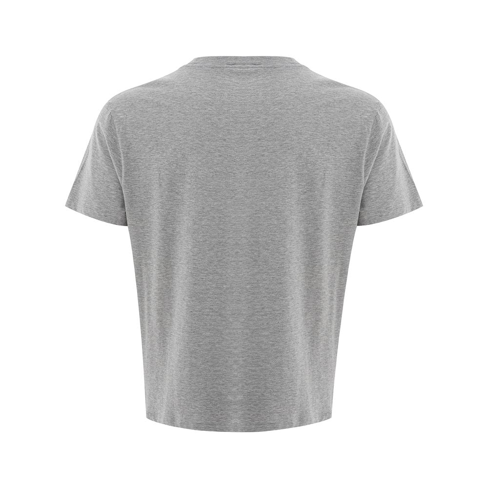 Elegant Gray Cotton T-Shirt