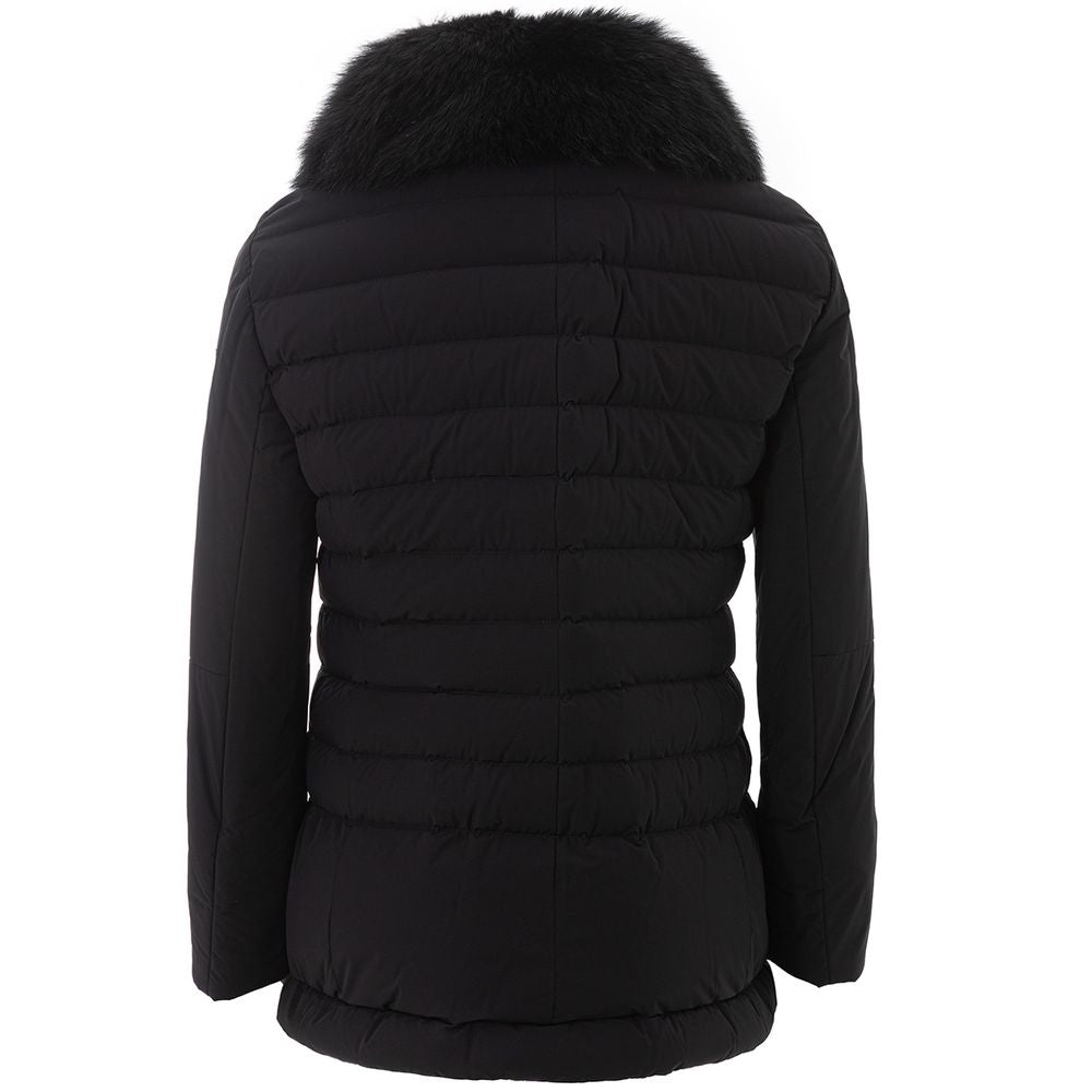 Elegant Black Polyamide Jacket for Women