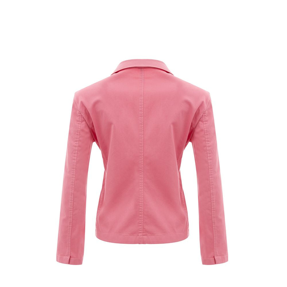 Elegant Cotton Pink Jacket