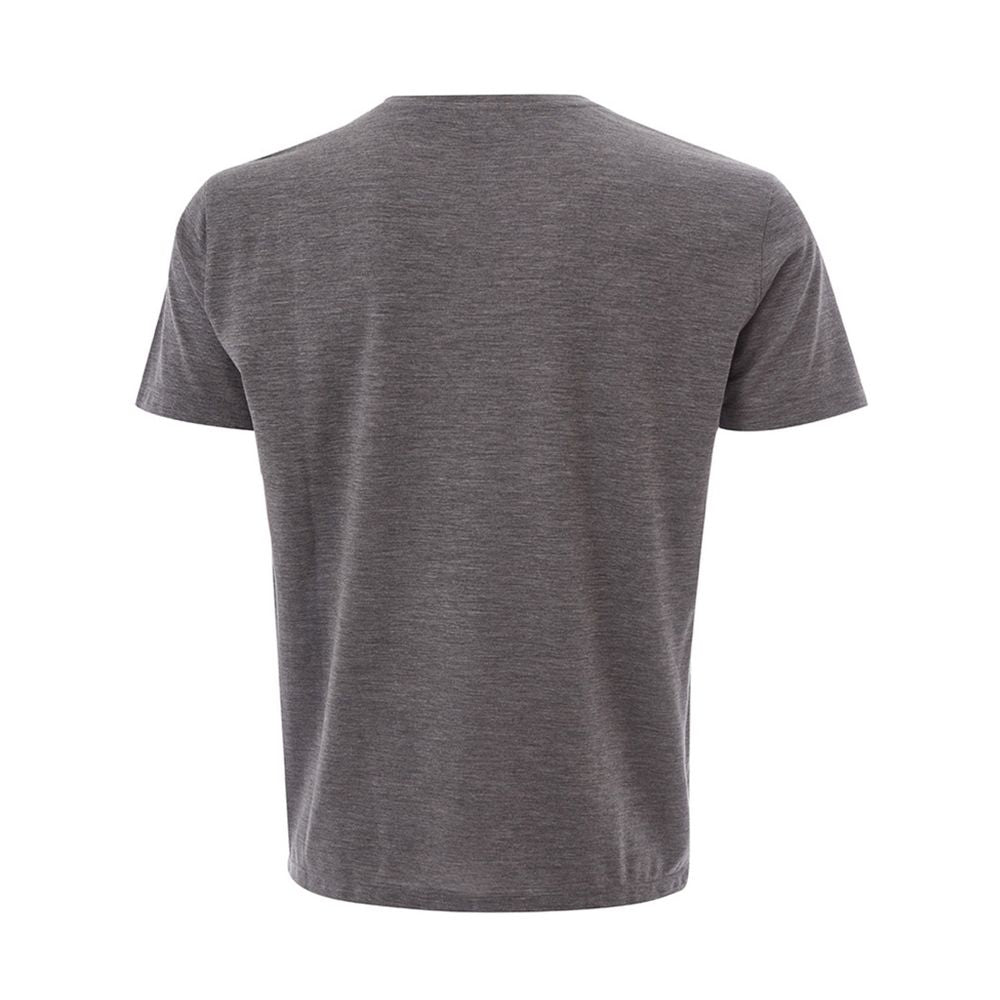 Elegant Gray Wool T-Shirt for Men