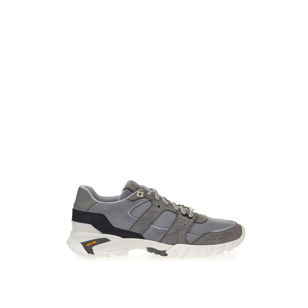 Elegant Suede and Nylon Sneakers in Gray