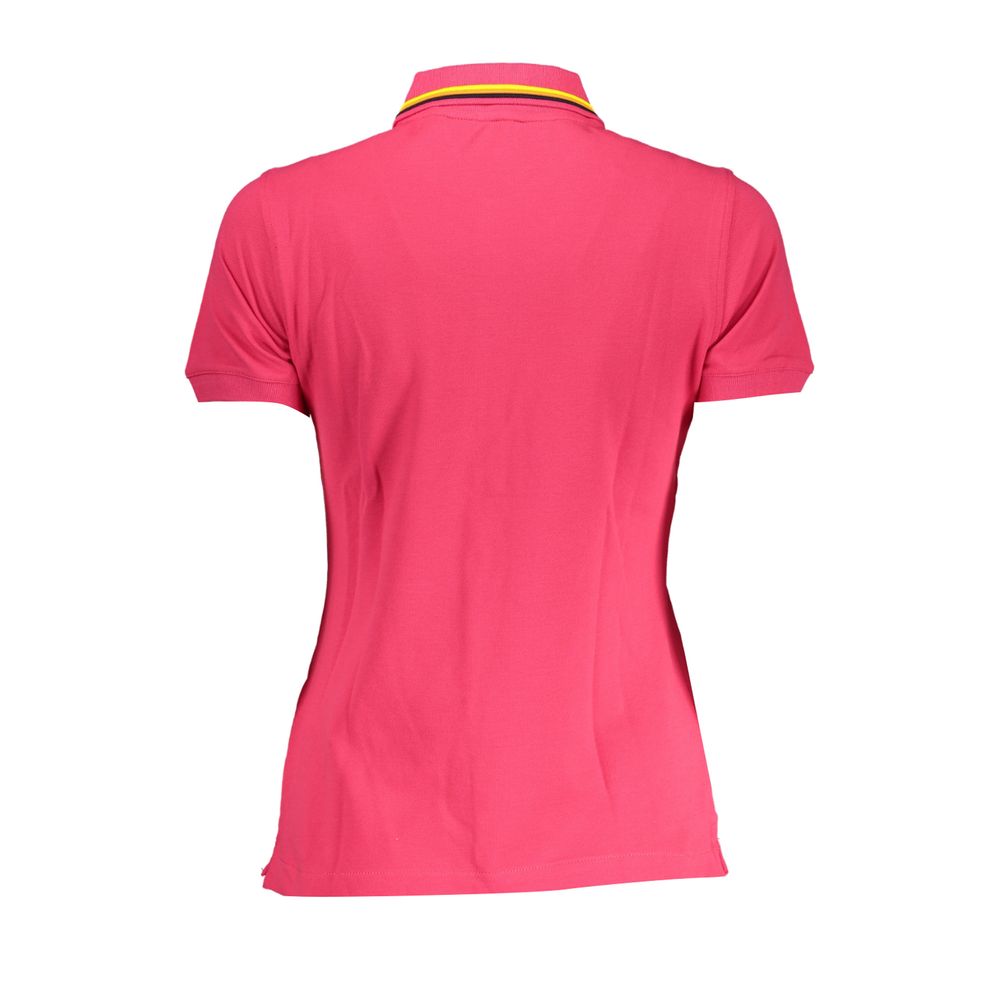 Chic Pink Polo with Contrast Detailing