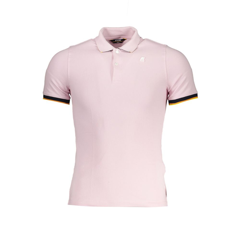 Chic Pink Polo with Contrast Detailing