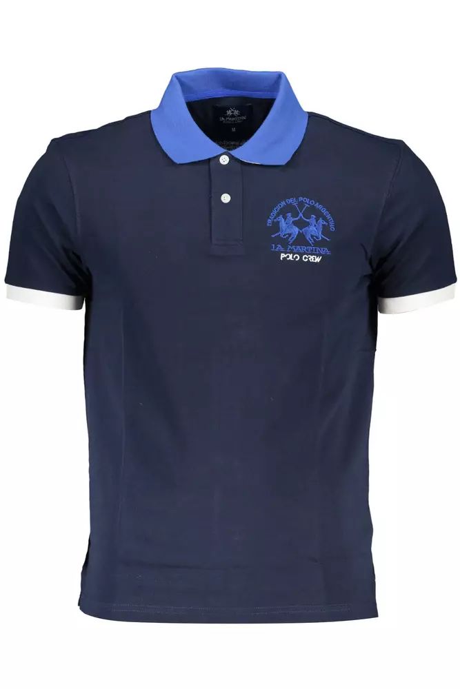 Chic Contrasting Detail Polo Shirt