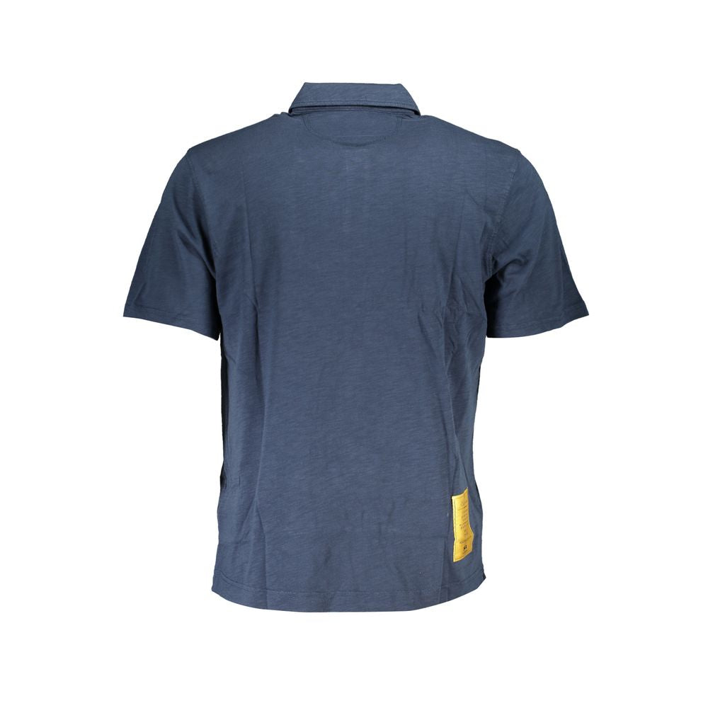 Classic Short-Sleeved Blue Polo