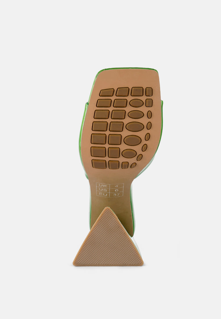 Buy lovebug triangular block heel sandals by London Rag