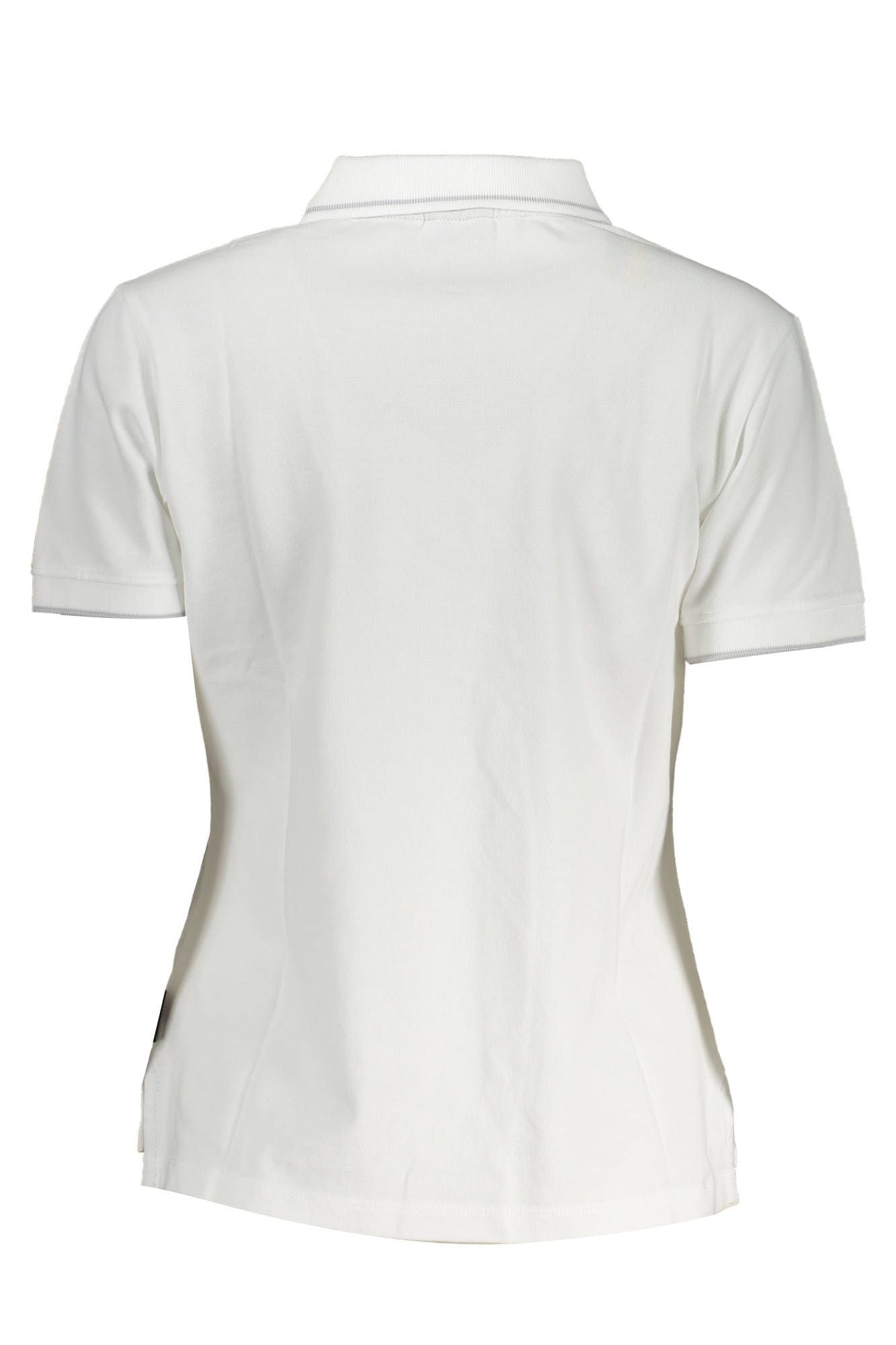 Chic Contrasting Detail White Polo