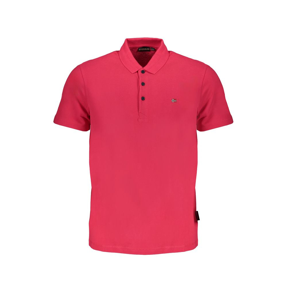 Pink Cotton Polo Shirt