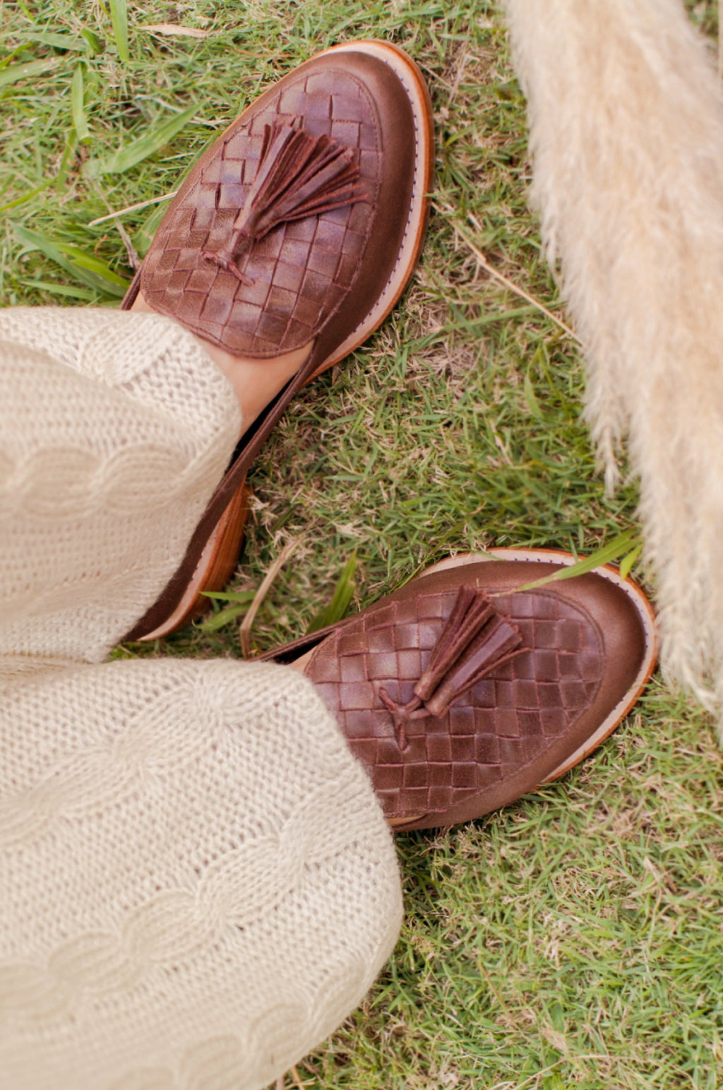 Buy Nikita Woven Leather Loafers by Bali ELF